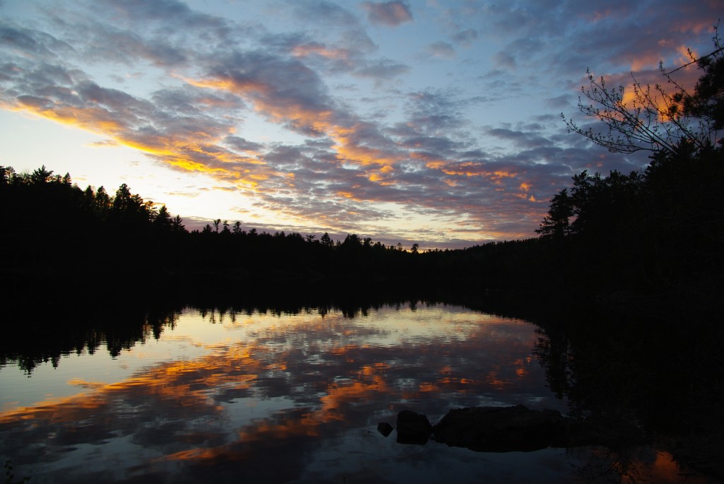 boundary waters sunset